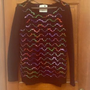 Pieces Kensie multi color sweater medium